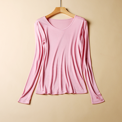 2018春季桑蠶絲上衣 女士針織真絲打底衫內(nèi)衣睡衣的時尚魅力
